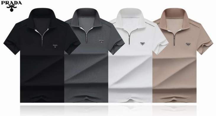 Picture of Prada Polo Shirts Short _SKUPradaM-3XL25wr32125724